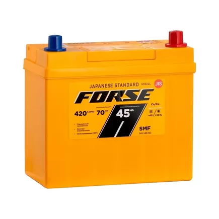 Forse Asia 60B24L 45 A/h 420 A R+ 238x128x220 mm