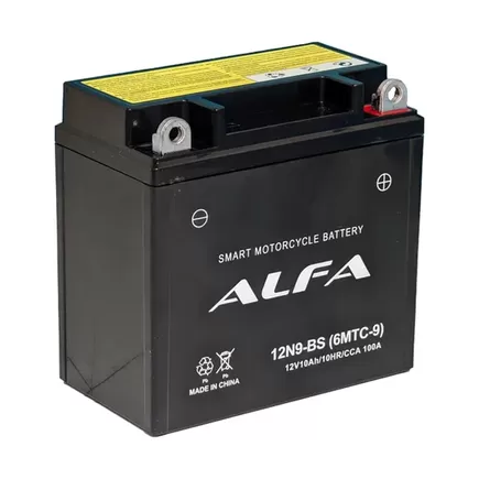 Alfa 12N9-BS/12N9-4B-1 10 A/h 100 A R+ 135x75x139 мм