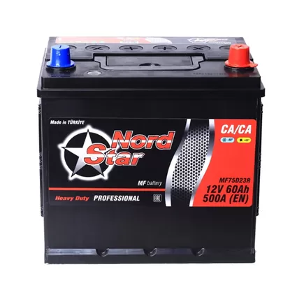 Nord Star Asia 60 A/h 500 A R+ 230x175x220 mm