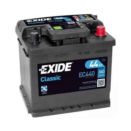 Exide Classic EC440 44 A/h 360 A R+ 207x175x190 мм