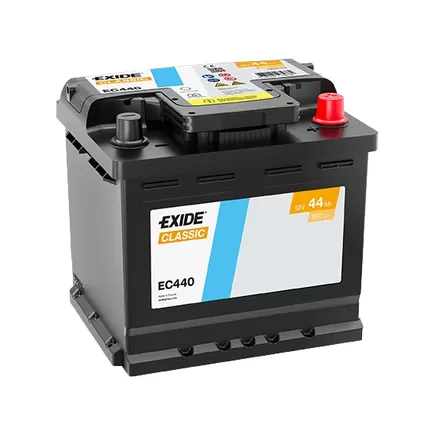 Exide Classic EC440 44 A/h 360 A R+ 207x175x190 мм