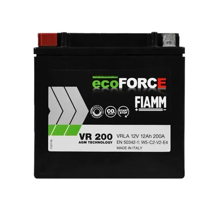 Fiamm EcoForce AGM VR200 12 A/h 200 A L+ 150x87x145 мм
