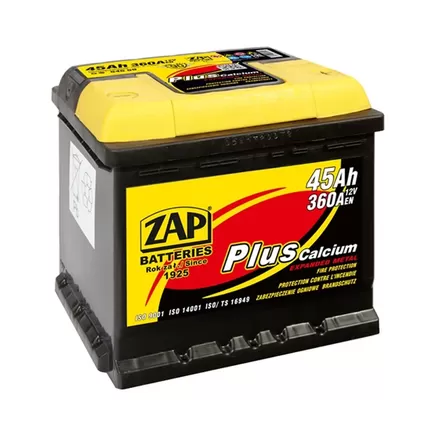 Zap Plus 45 A/h 360 A R+ 207х175х190 мм