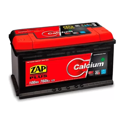 Zap Calcium Plus 100 A/h 760 A R+ 353х175х190 мм
