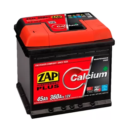 Zap Calcium Plus 45 A/h 360 A R+ 207х175х190 мм