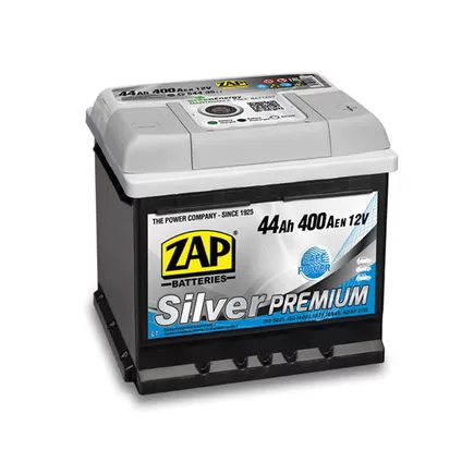 Zap Silver Premium 44 A/h 400 A R+ (544 35) 207x175x190 мм