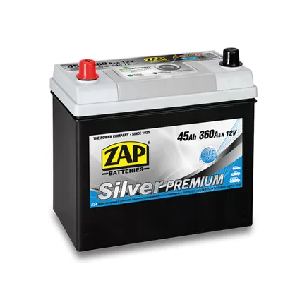Zap Silver Premium Asia 45 A/h 360 A L+ (545 72) 238x128x200 мм