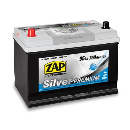 Zap Silver Premium Asia 95 A/h 760 A L+ (595 52) 310x175x200 мм