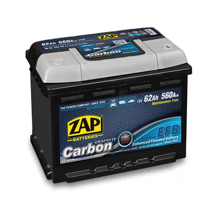 Zap Carbon EFB 62 A/h 560 A R+ (562 05) 242x175x190 мм