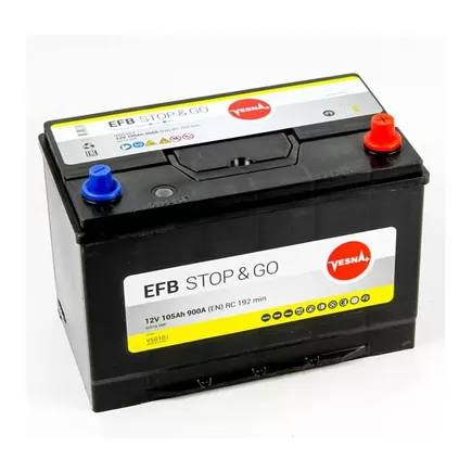 Vesna Stop&Go EFB VSG10J 105 A/h 900 A R+ 310x175x220 мм
