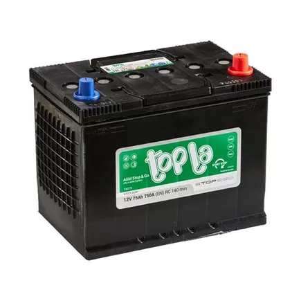 Topla Top AGM Stop&Go 57029 75 A/h 700 A R+ 260x175x220 мм