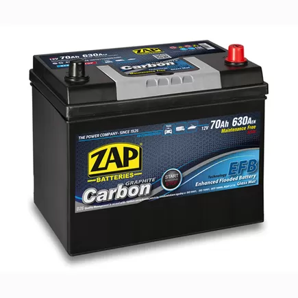 Zap Carbon EFB 70 A/h 630 A R+ (570 46) 260x175x220 мм