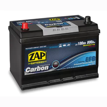 Zap Carbon EFB 100 A/h 800 A L+ (600 47) 310x175x220 мм