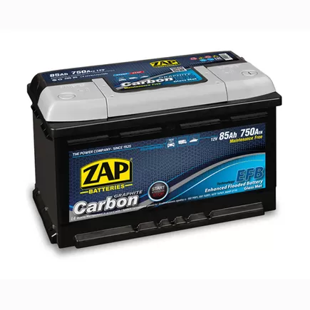 Zap Carbon EFB 85 A/h 750 A R+ (585 05) 315x175x190 мм