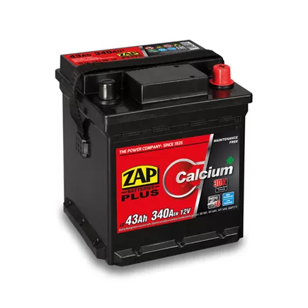 Zap Calcium Plus 43 A/h 340 A R+ 175х175х190 мм