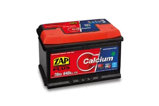Zap Calcium Plus 70 A/h 640 A R+ (Низкий) 278х175х175 мм