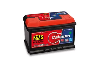 Zap Calcium Plus 72 A/h 680 A R+ (Низкий) 278х175х175 мм
