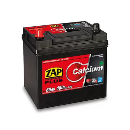 Zap Calcium Plus 60 A/h 480 A L+ 230x175x220 mm