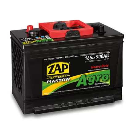 Zap Agro 165 17 165 A/h 900 A 6V 334x175x240 мм