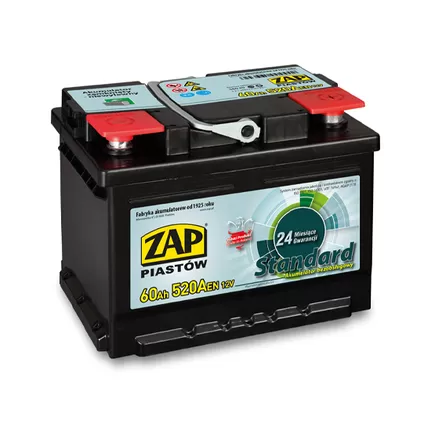 Zap Standard 560 60 60 A/h 520 A R+ 242х175х190 мм