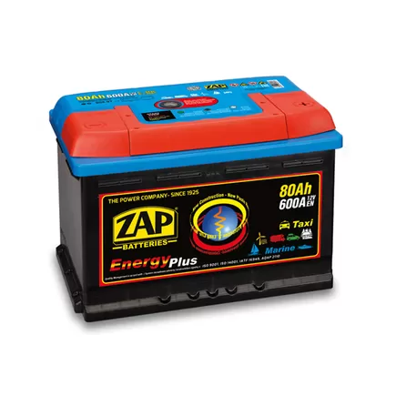 Zap Energy Plus (958 07) 80 A/h 600 R+ 278x175x190 мм