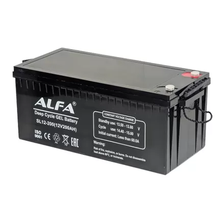ALFA Deep Cycle AGM C20 200 A/h 522x240x219 мм