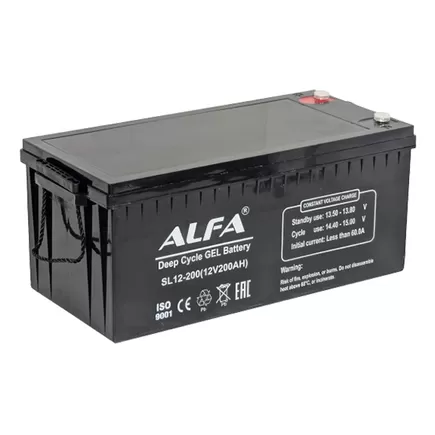 ALFA Deep Cycle AGM C20 200 A/h 522x240x219 мм