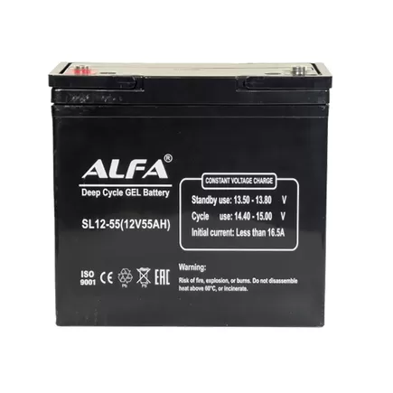 ALFA Deep Cycle AGM C20 55 A/h 226x135x207 мм