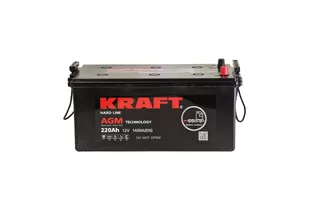 Kraft AGM 220 A/h 1400 А L+ 518x275x223 мм