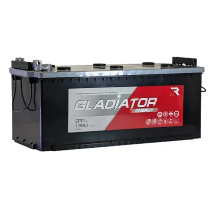 Gladiator Energy 220 A/h 1390 А R+ 516x223x223 мм (БОЛТ)