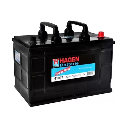 Hagen 61047 110 A/h 750 A L+ 349x175x235 мм
