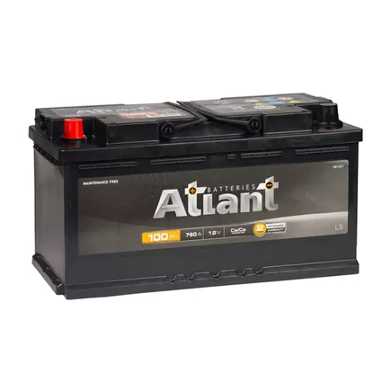 Atlant Black 100 A/h 760 A L+ 353x175x190 мм