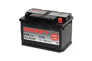 Kraft EFB StartStop 75 A/h 780 A R+ 278х175х190 мм