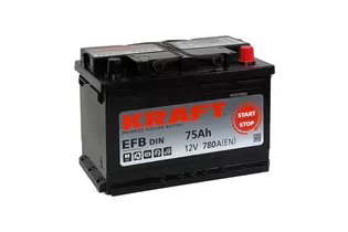 Kraft EFB StartStop 75 A/h 780 A R+ 278х175х190 мм