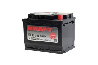 Kraft EFB StartStop 60 A/h 640 A R+ 242х175х190 мм