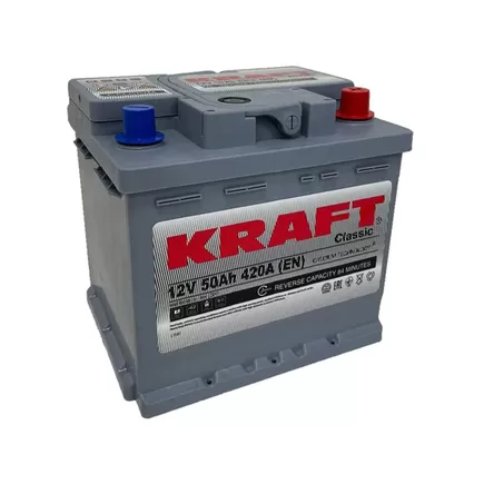 Kraft Classic 50 R 50 A/h 420 A R+ 207x175x190 мм