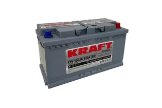 Kraft Classic 100 R 100 A/h 850 A R+ низкий 353x175x175 мм