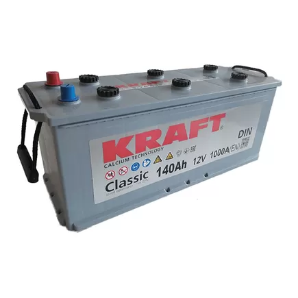 Kraft Classic Truck 140 A/h 1000 A L+ 480x189x223 мм