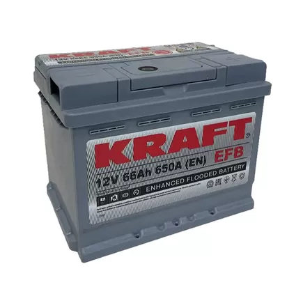 Kraft Classic EFB 66 A/h 650 A R+ 242x175x190 мм