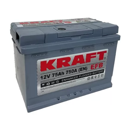 Kraft Classic EFB 75 A/h 750 A R+ 278x175x190 мм