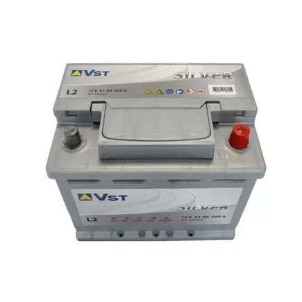VST Silver 6СТ-61 L2 61 A/h 600 A R+ 242x175x190 мм