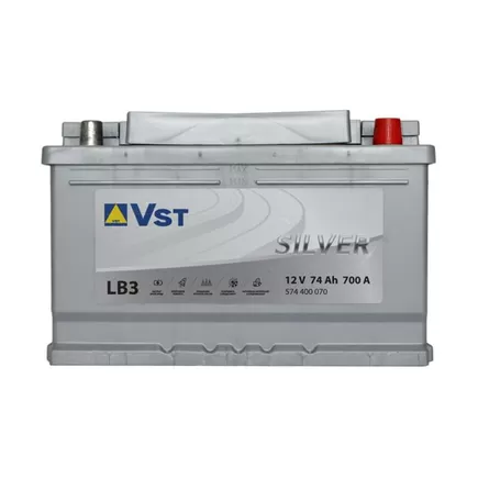 VST Silver 6СТ-74 LB3 74 A/h 700 A R+ 278x175x175 мм
