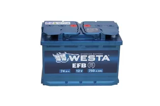 Westa EFB 74 A/h 750 A R+ 278x175x175 mm (низк.)