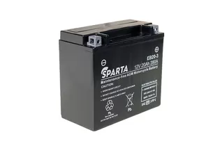 Sparta AGM EB20H-3 20 A/h 280 A R+ YTX20HL-BS, YTX20L-BS, YB16L-B, YB18L-A 177x88x156 мм