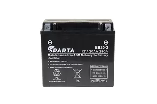 Sparta AGM EB20H-3 20 A/h 280 A R+ YTX20HL-BS, YTX20L-BS, YB16L-B, YB18L-A 177x88x156 мм