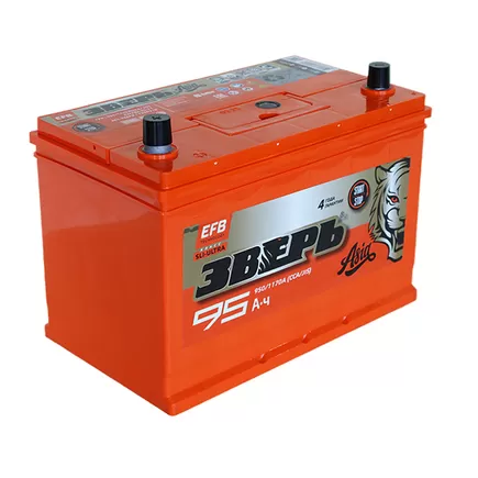 Зверь EFB Азия 6СТ-95 Рус. 95 A/h 950 A L+ 310x175x220 mm