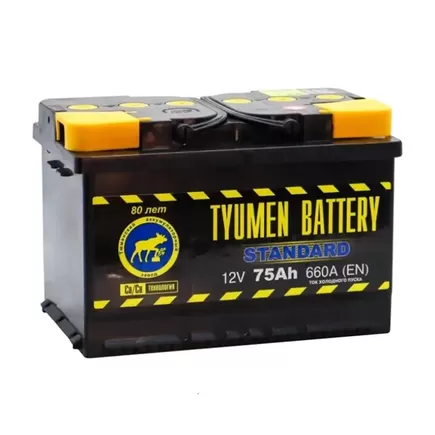 Tyumen Battery Standard 75 A/h 660 A R+ 278x175x190 mm
