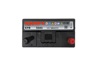 Kraft EFB Asia 50 JR 50 A/h 500 A R+ 237x126x220 мм