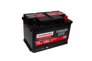 Dynamatrix-Korea DEB740 Standard 75 A/h 680 A R+ 278x175x190 мм
