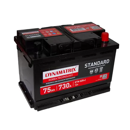 Dynamatrix-Korea DEA770 Standard 75 A/h 730 A R+ 278x175x190 мм